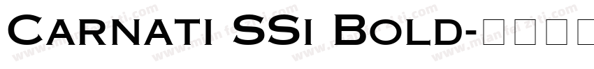 Carnati SSi Bold字体转换